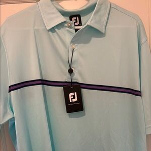 FootJoy Four Seasons Hualalai Resort Men's Light Blue Golf Polo Shirt